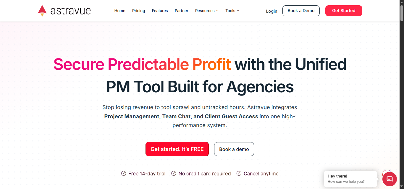 Astravue project management website by KVK