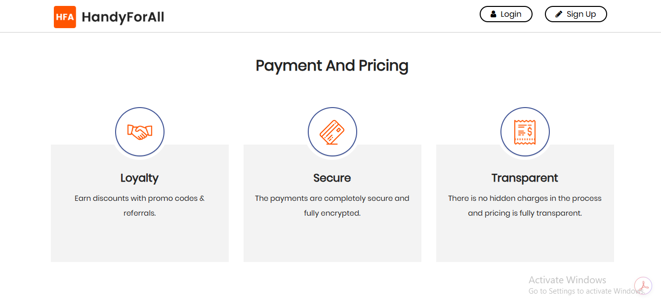 HandyForAll on-demand service marketplace website KVK
